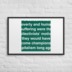 Framed poster