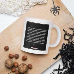 White glossy mug